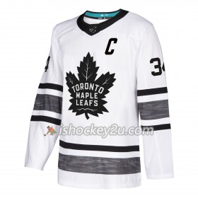 Mænd NHL Toronto Maple Leafs Trøje Auston Matthews 34 Hvid 2019 All-Star Adidas Authentic